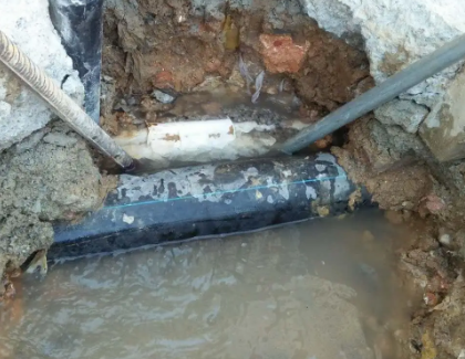 北安测漏水之水管漏水